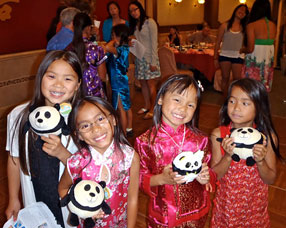 Four friends at the Moon Festival