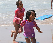 Beach play